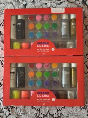 Mondo Llama Acrylic Paint Set - Multicolor Kids Paint Kit